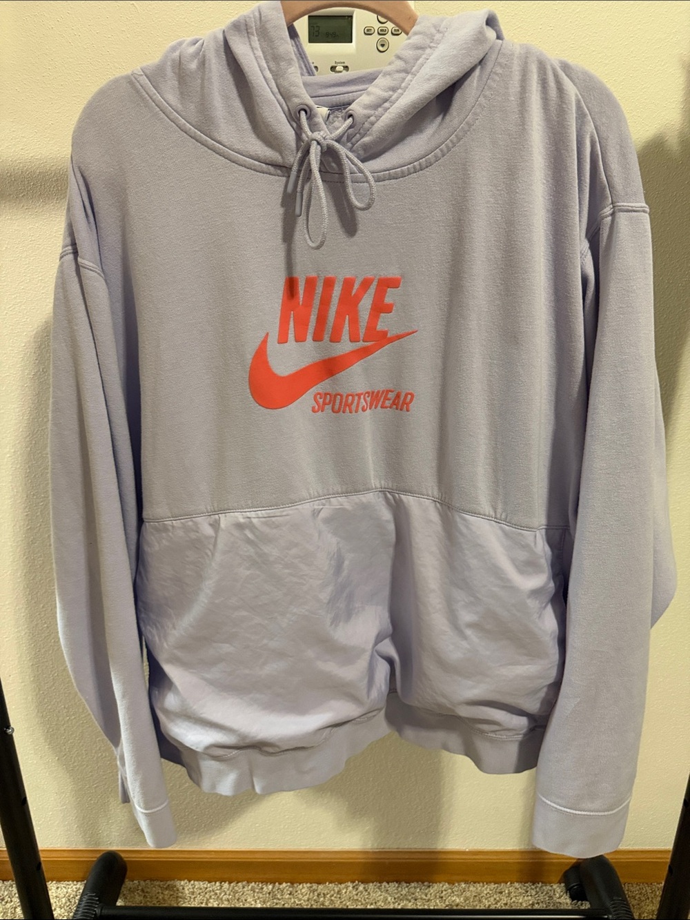 Nike Women’s XXL Lavender Hoodie with Coral Logo